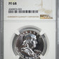 1954 Proof Franklin Half Dollar 50C NGC PF68
