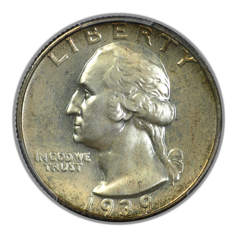 1939 Proof Washington Quarter 25C PCGS PR65 CAC