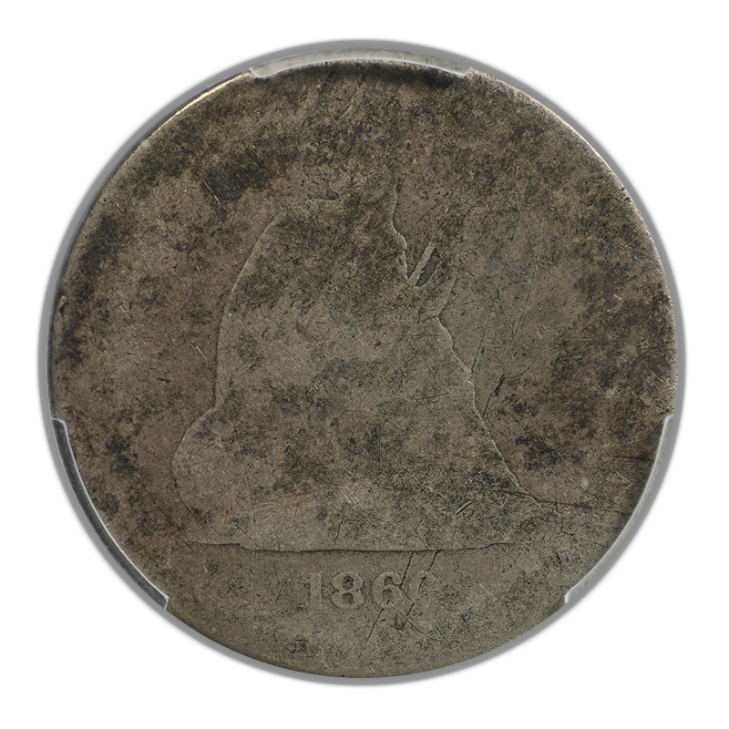 1860-S Liberty Seated Quarter 25C PCGS FR02 - Lowball