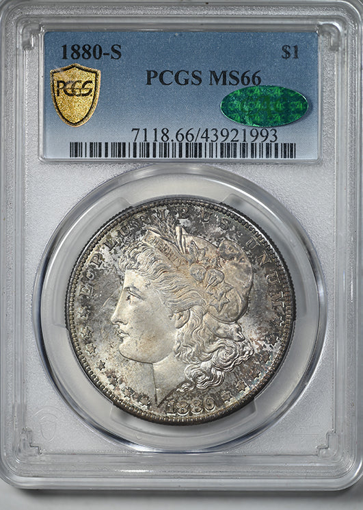 1880-S Morgan Dollar $1 PCGS MS66 CAC