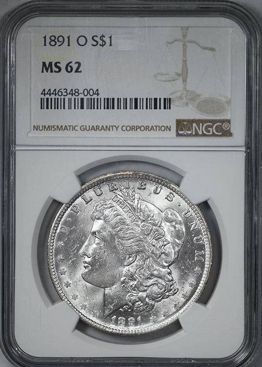 1891-O Morgan Dollar $1 NGC MS62
