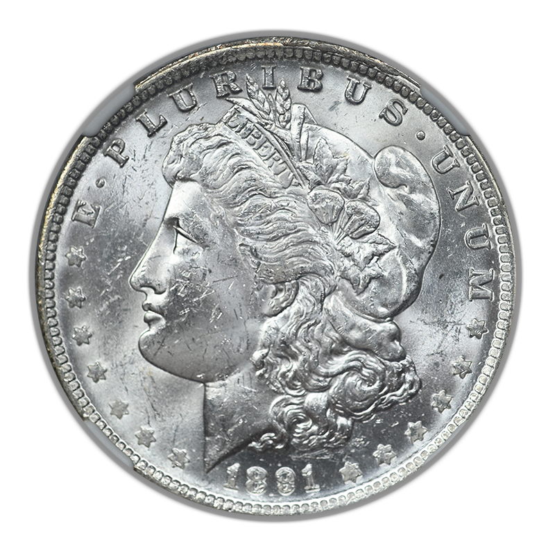 1891-O Morgan Dollar $1 NGC MS62