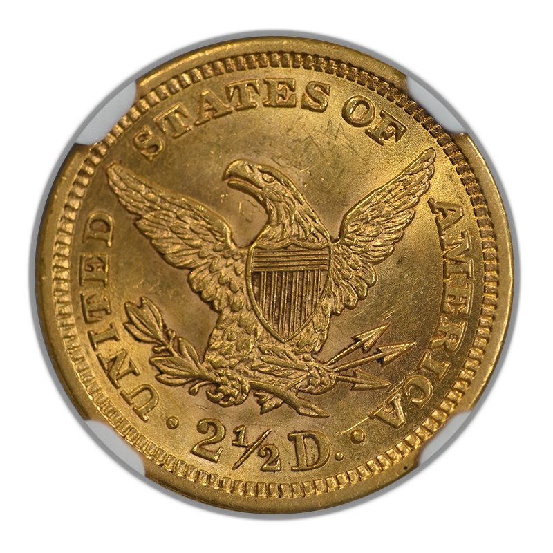 1902 Liberty Head Gold Quarter Eagle $2.50 NGC MS63