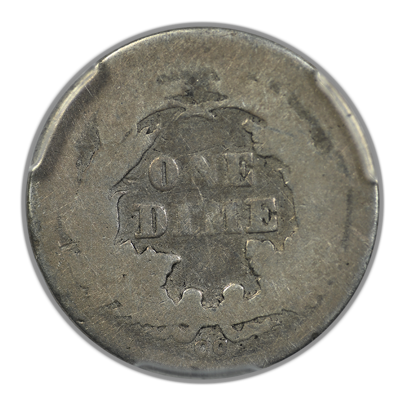 1875-CC Liberty Seated Dime 10C PCGS AG03 - Mintmark Below Bow - Lowball