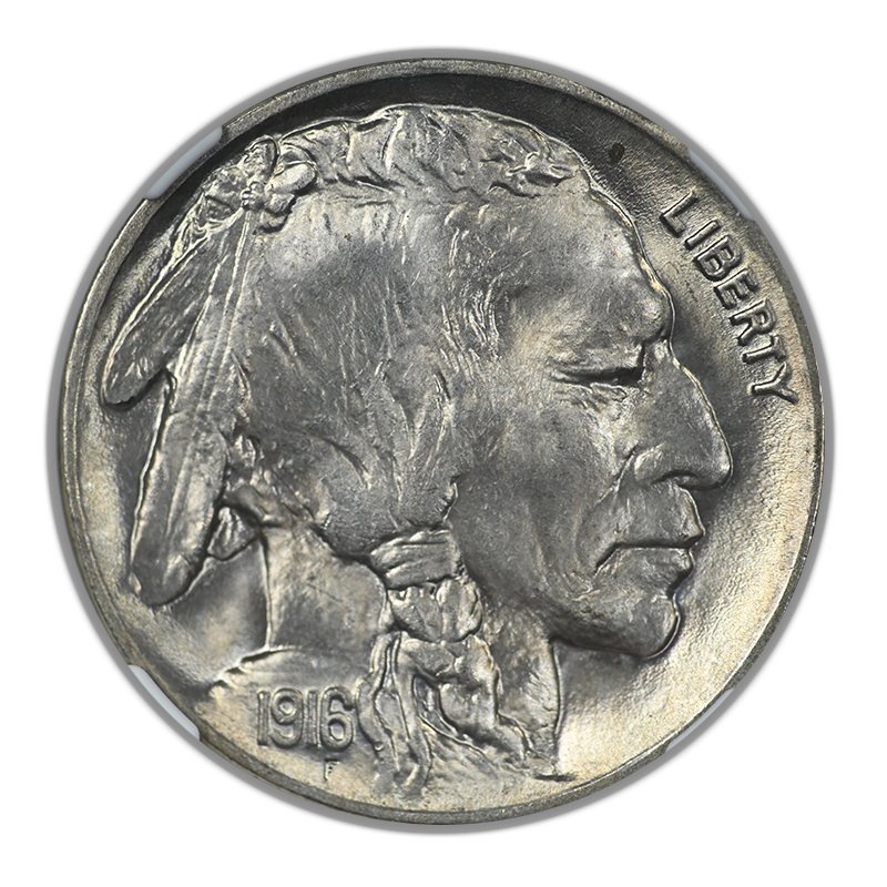 1916 Buffalo Nickel 5C NGC MS66