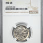 1916 Buffalo Nickel 5C NGC MS66