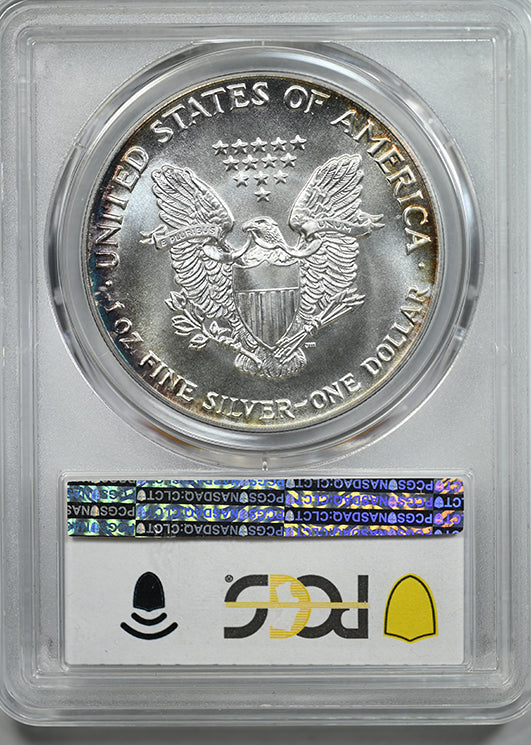 1987 American Silver Eagle $1 PCGS MS69 - TONED!