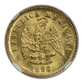 1898/7 MO M Mexico Gold G1P Peso NGC MS63