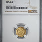 1899 MO M Mexico Gold G1P Peso NGC MS63