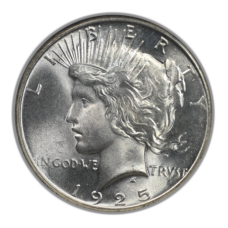 1925 Peace Dollar $1 NGC MS67