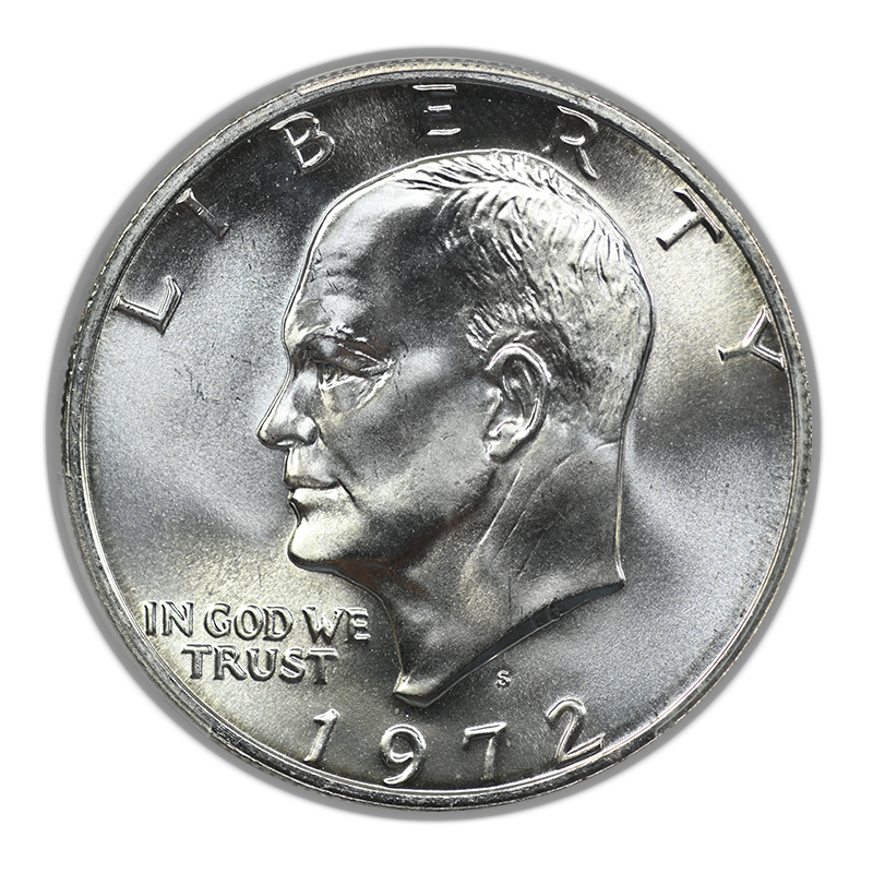 1972-S Silver Eisenhower Ike Dollar $1 PCGS MS68 CAC