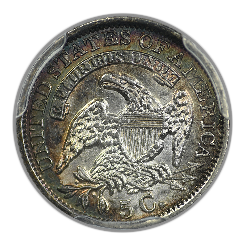 1835 Capped Bust Half Dime H10C PCGS AU55 - Large Date, Large 5C