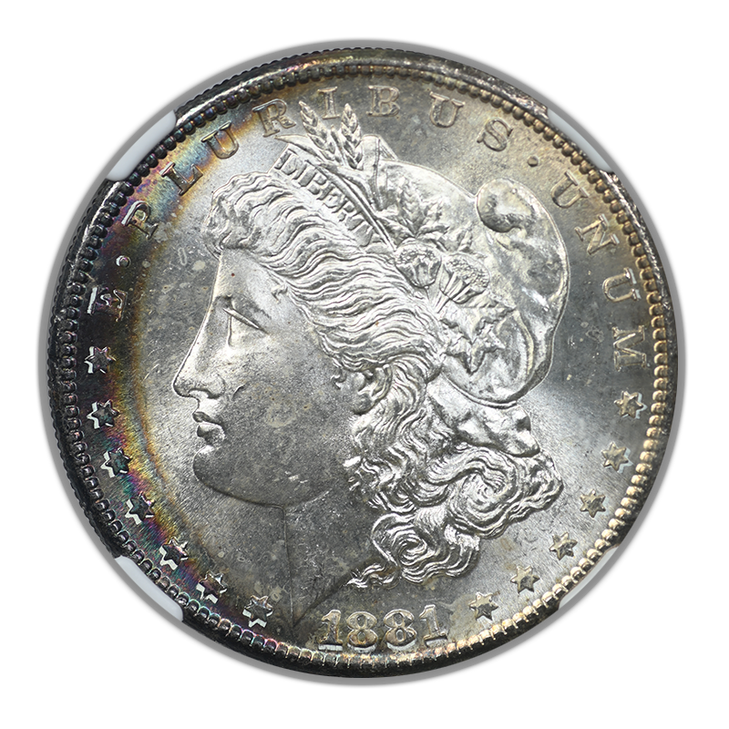 1881-S Morgan Dollar $1 NGC MS66 - TONED! Obverse