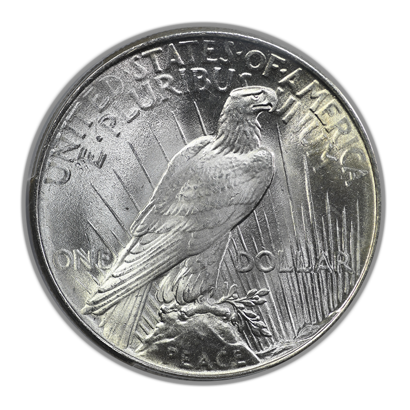 1924 Peace Dollar $1 PCGS MS65