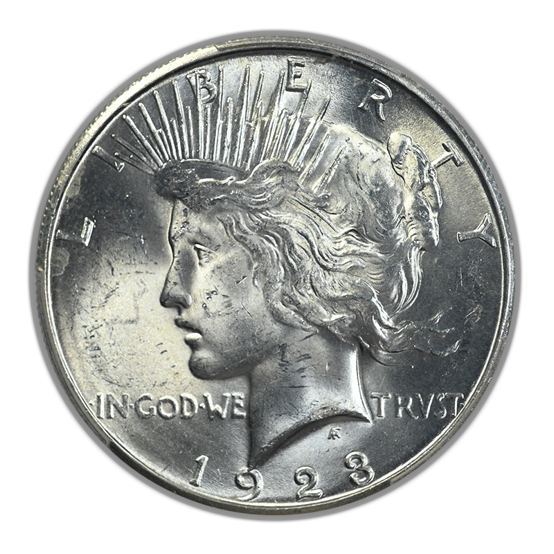 1923-S Peace Dollar $1 PCGS MS64 Obverse