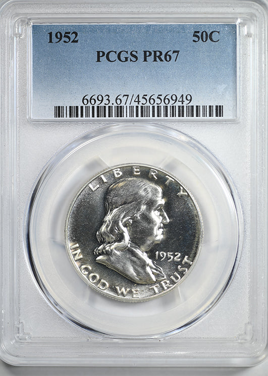 1952 Proof Franklin Half Dollar 50C PCGS PR67