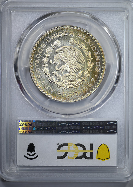 1967-Mo Mexico Peso PCGS MS66 KM-459