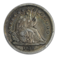 1838 Liberty Seated Dime 10C PCGS VF35 CAC - No Drapery, Large Stars Obverse