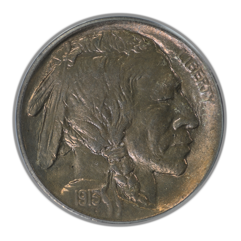 1913-S Type 1 Buffalo Nickel 5C PCGS MS64 CAC OGH Obverse 