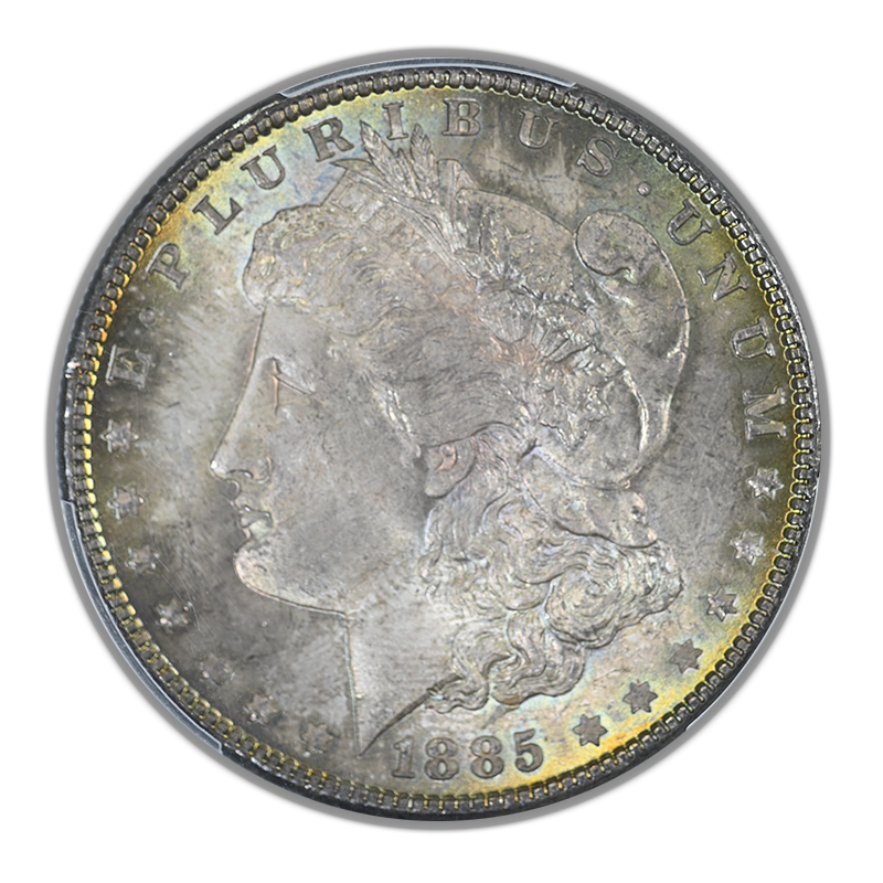 1885 Morgan Dollar $1 PCGS MS65 - TONED!