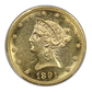 1891-CC Liberty Head Gold Eagle $10 PCGS AU58