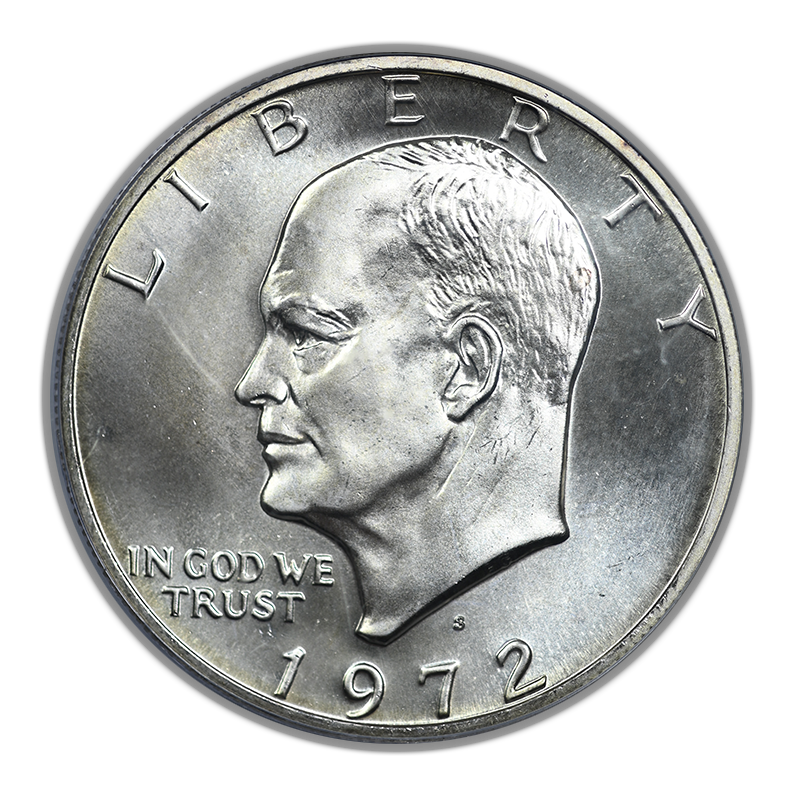 1972-S Silver Eisenhower Ike Dollar $1 PCGS MS68 CAC