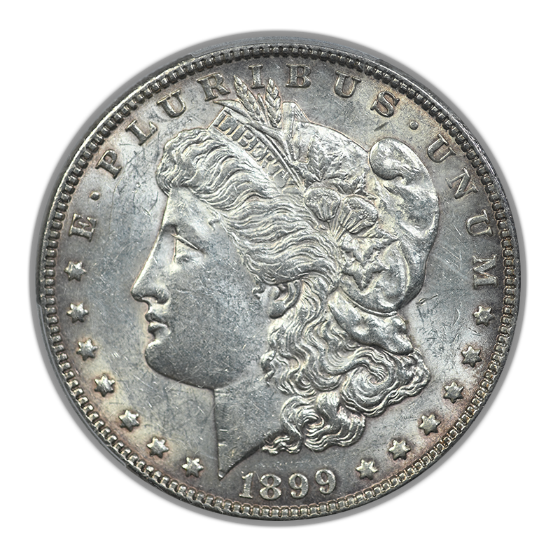 1899 Morgan Dollar $1 PCGS AU55