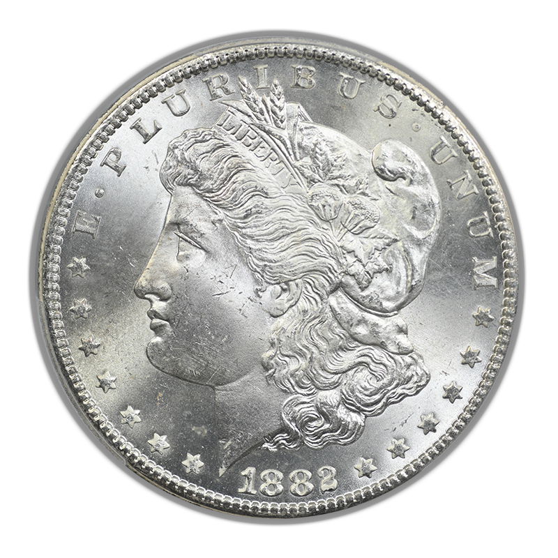 1882-CC Morgan Dollar $1 PCGS MS65