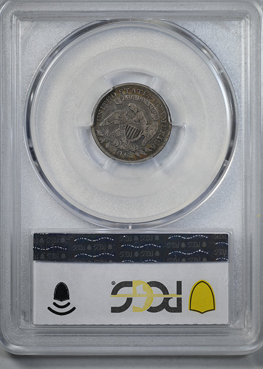 1833 Capped Bust Dime 10C PCGS F12 - TONED! Reverse Slab