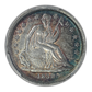 1838 Liberty Seated Dime 10C PCGS AU55 - No Drapery, Large Stars - TONED!