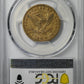1871-CC Liberty Head Gold Eagle $10 PCGS Genuine VF Detail Reverse Slab