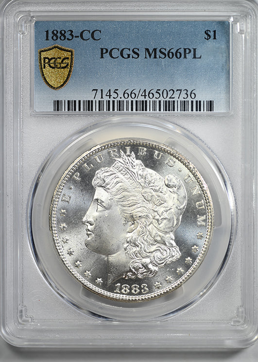 1883-CC Morgan Dollar $1 PCGS MS66PL - Prooflike