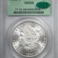 1880/9-S Morgan Dollar $1 PCGS MS66 CAC OGH