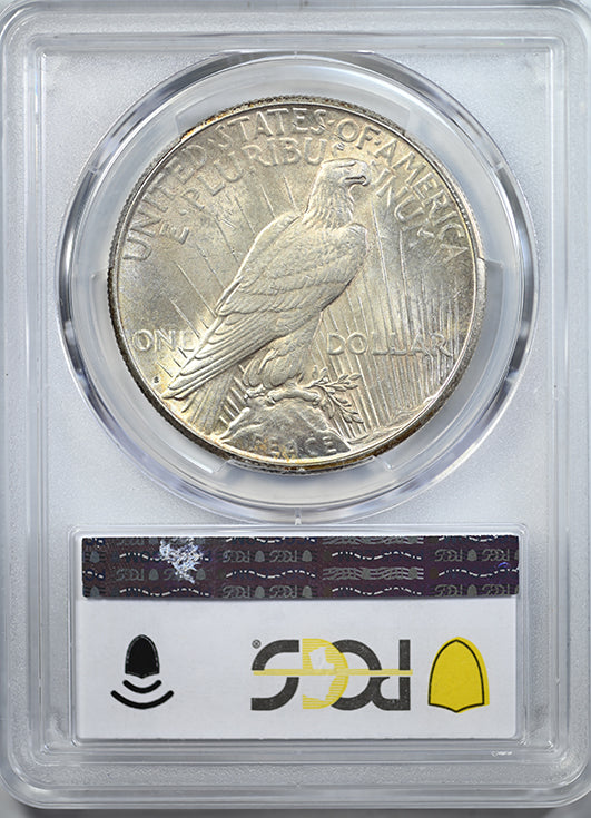 1924-S Peace Dollar $1 PCGS MS62 Reverse Slab