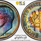 1955 Proof Roosevelt Dime 10C PCGS PR67 - RAINBOW TONED!