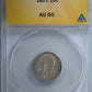 1821 Capped Bust Dime 10C ANACS AU50
