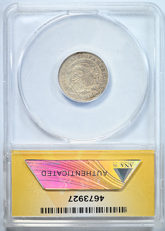 1821 Capped Bust Dime 10C ANACS AU50