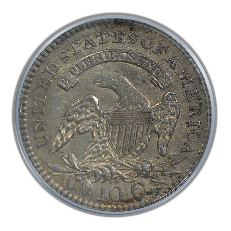 1821 Capped Bust Dime 10C ANACS AU50