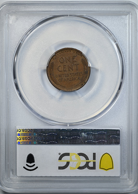 1909 VDB Double Die Obverse Lincoln Wheat Cent 1C PCGS AU58 CAC DDO FS-1101 (012) Reverse Slab