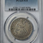 1861-S Liberty Seated Half Dollar 50C PCGS F15