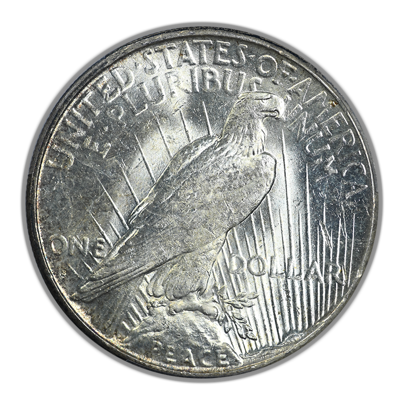 1925-S Peace Dollar $1 PCGS MS64 Reverse