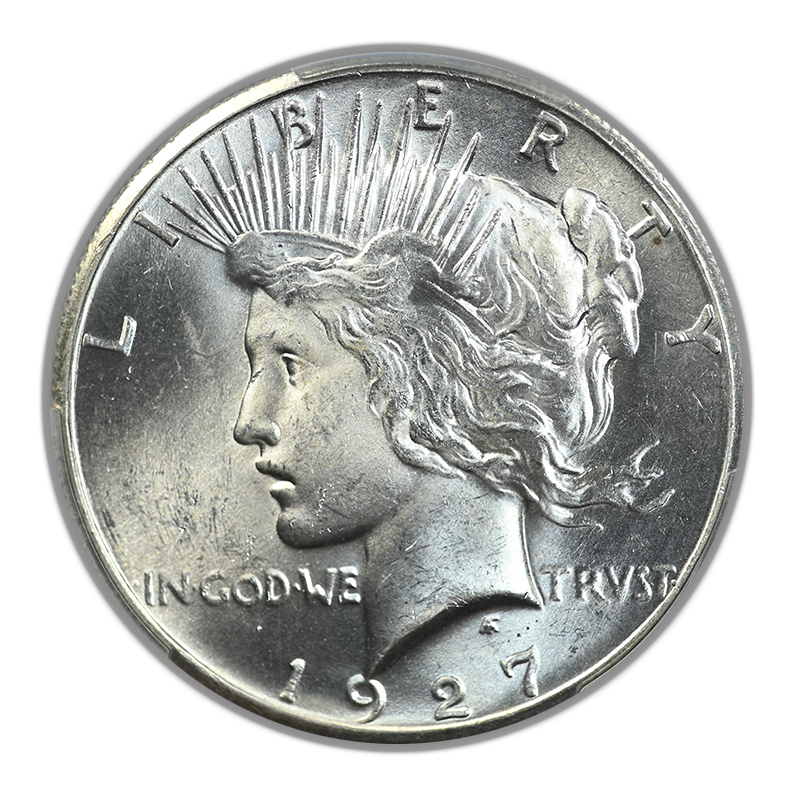 1927 Peace Dollar $1 PCGS MS63