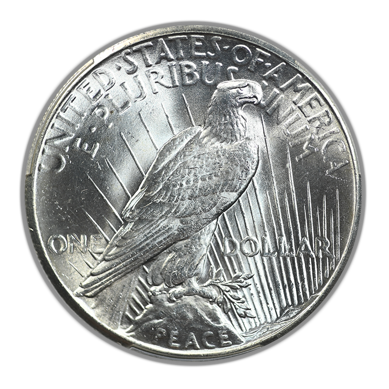 1927 Peace Dollar $1 PCGS MS63