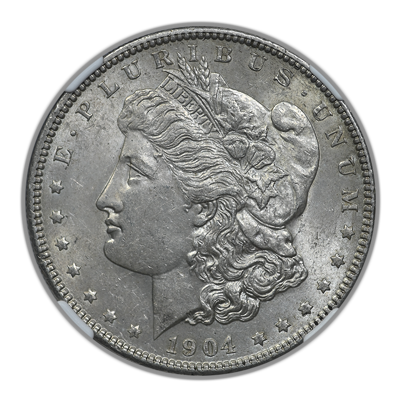1904 Morgan Dollar $1 NGC MS61 Obverse