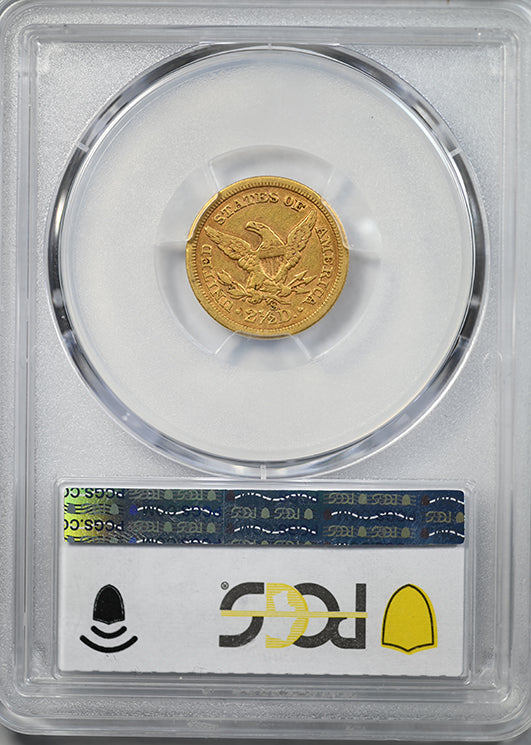 1861-S Liberty Head Gold Quarter Eagle $2.50 PCGS XF45 CAC