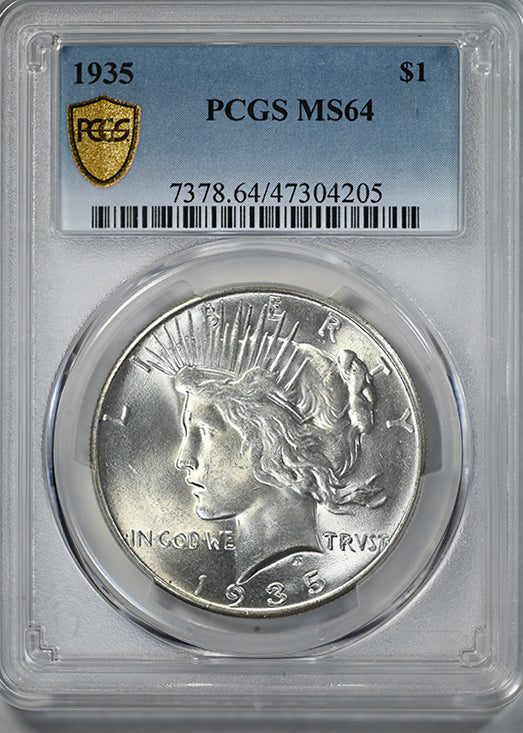 1935 Peace Dollar $1 PCGS MS64