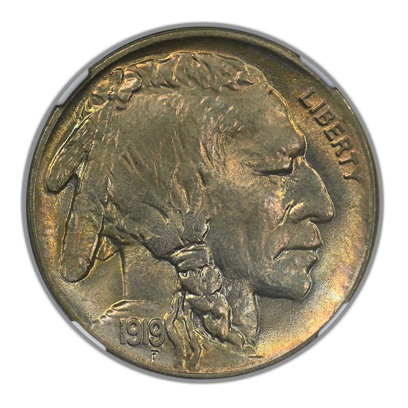 1919 Buffalo Nickel 5C NGC MS66+ CAC