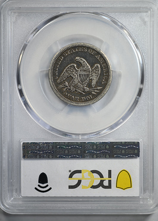 1845 Liberty Seated Quarter 25C PCGS VF25