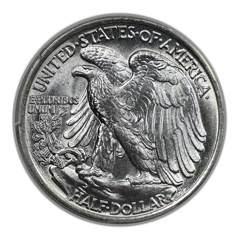 1943 Walking Liberty Half Dollar 50C PCGS MS65 CAC