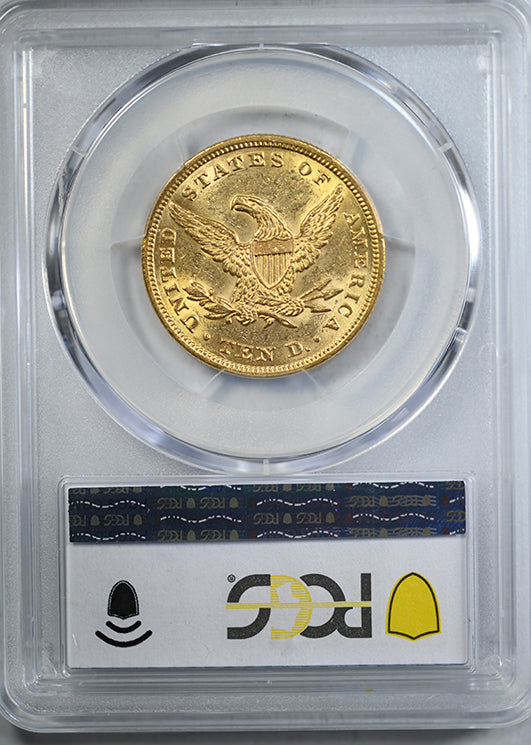 1855 Liberty Head Gold Eagle $10 PCGS MS61 Reverse Slab